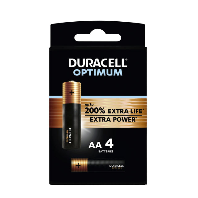 Duracell - batterij Optimum AA, blister van 4 stuks