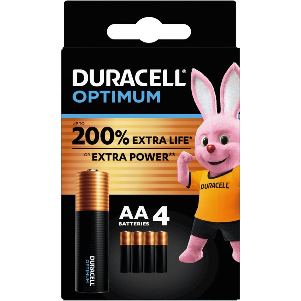 Duracell -  Batterij  optimum 4x aa | 20 stuks