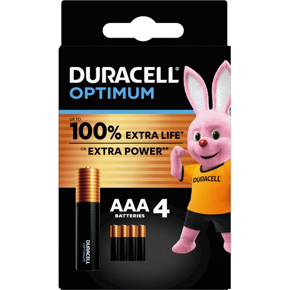 Duracell -  Batterij Optimum 4x AAA