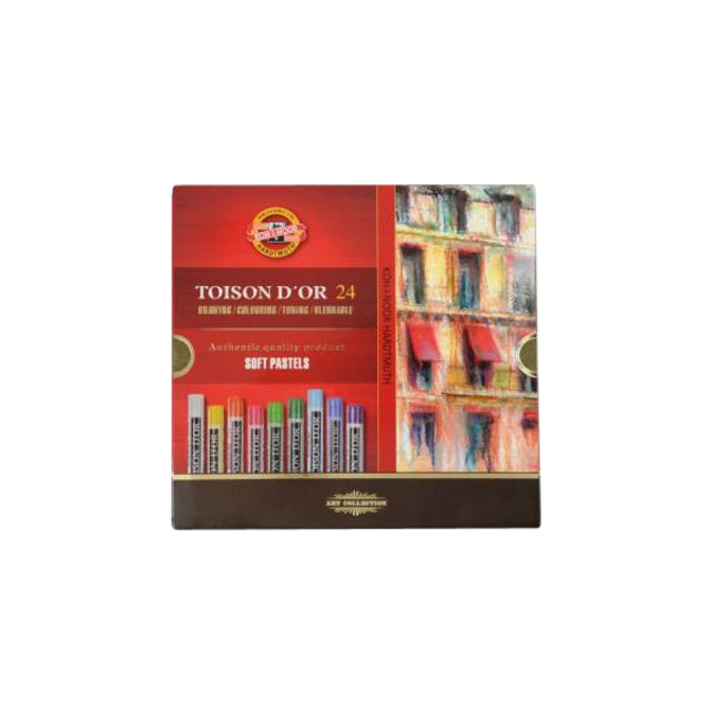 Koh-i-noor - Gesso per contare Toison 8514 rotondo 24 pezzi assortiti