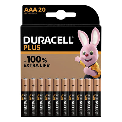 Duracell -  Batterij  plus power boost 20x aaa