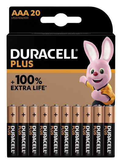 Duracell -  Batterij  plus power boost 20x aaa | 10 stuks