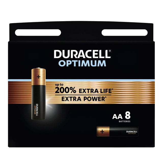 Duracell - Batterij Optimum 200% 8xAA | 8 stuks