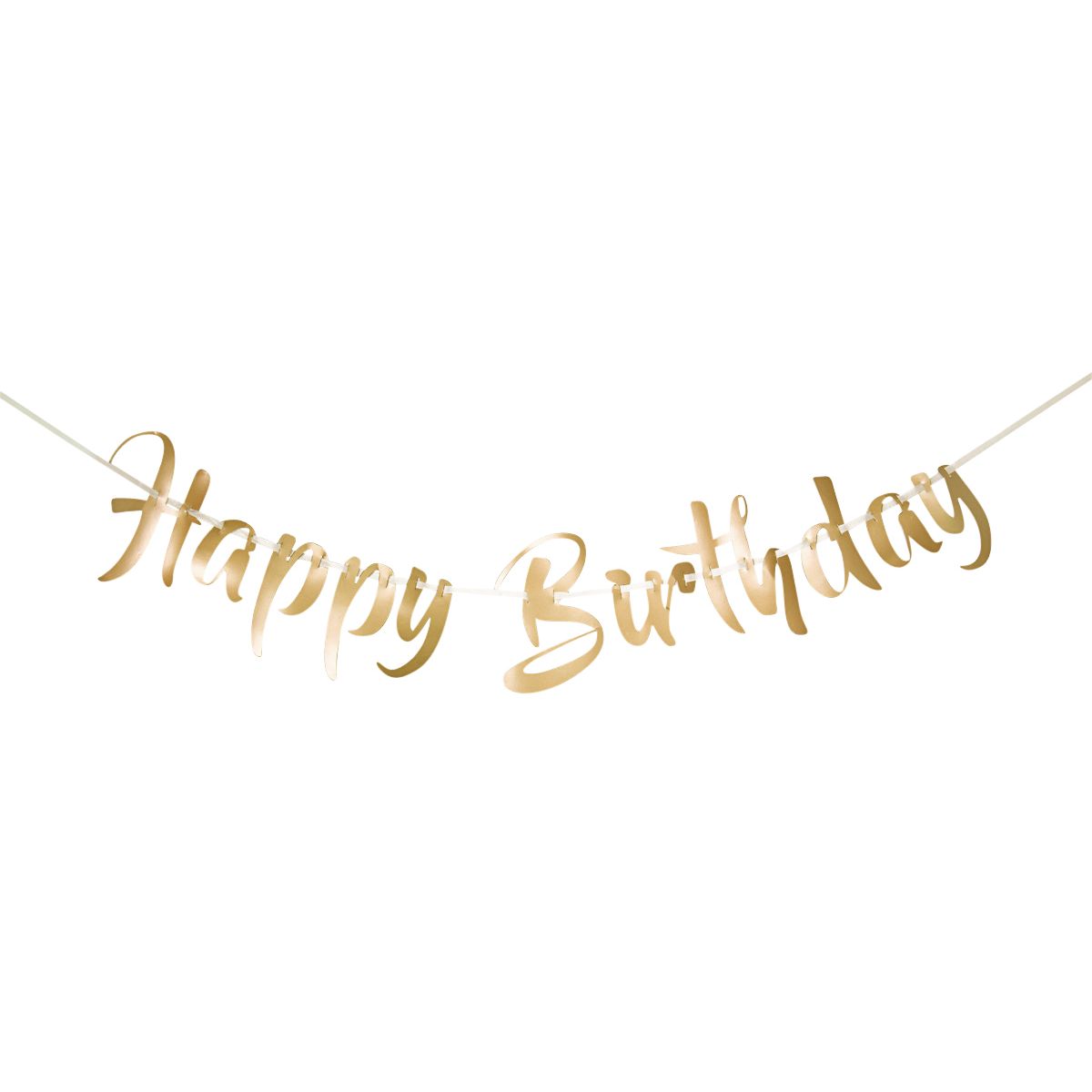 Folat - Letter garland Happy Birthday gold