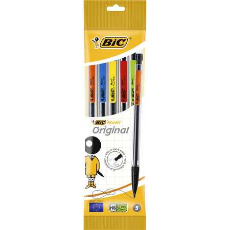 Bic - Portamine Matic Original HB 0,7mm sacchetto assortito da 5 pezzi