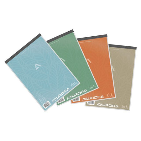 Aurora -  Schrijfblok  a4 lijn 100vel 60gr assorti | 10 stuks