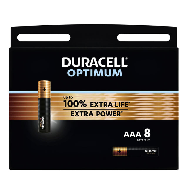 Duracell - Batterij Optimum 100% 8xAAA | 8 stuks