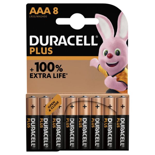 Duracell - Battery Plus 8xAAA