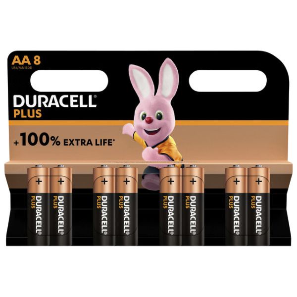 Duracell - Batteria Plus 8xAA
