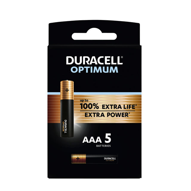 Duracell - Batterie Duracell Optimum AAA 5st | Blasen Sie ein 5 -Stück | 8 Stücke