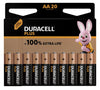 Duracell - batteria Plus 100% AA, blister da 20 pezzi