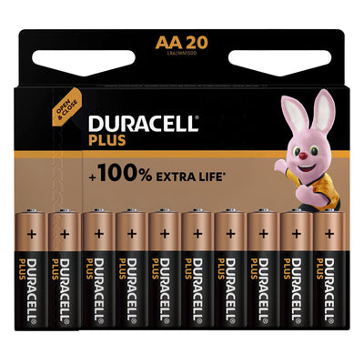 Duracell -  Batterij  plus power boost 20x aa