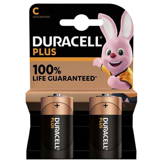 Duracell - Batterie Duracell Plus C 2st | Blister un 2 pièces