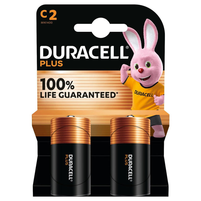 Duracell - Battery Plus 2x C