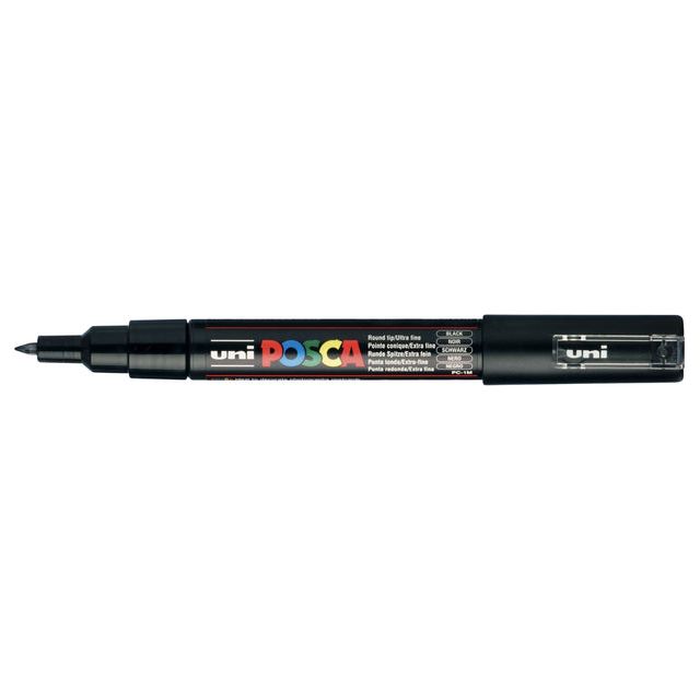 Posca - Verfstift PC1MC zwart | 6 stuks