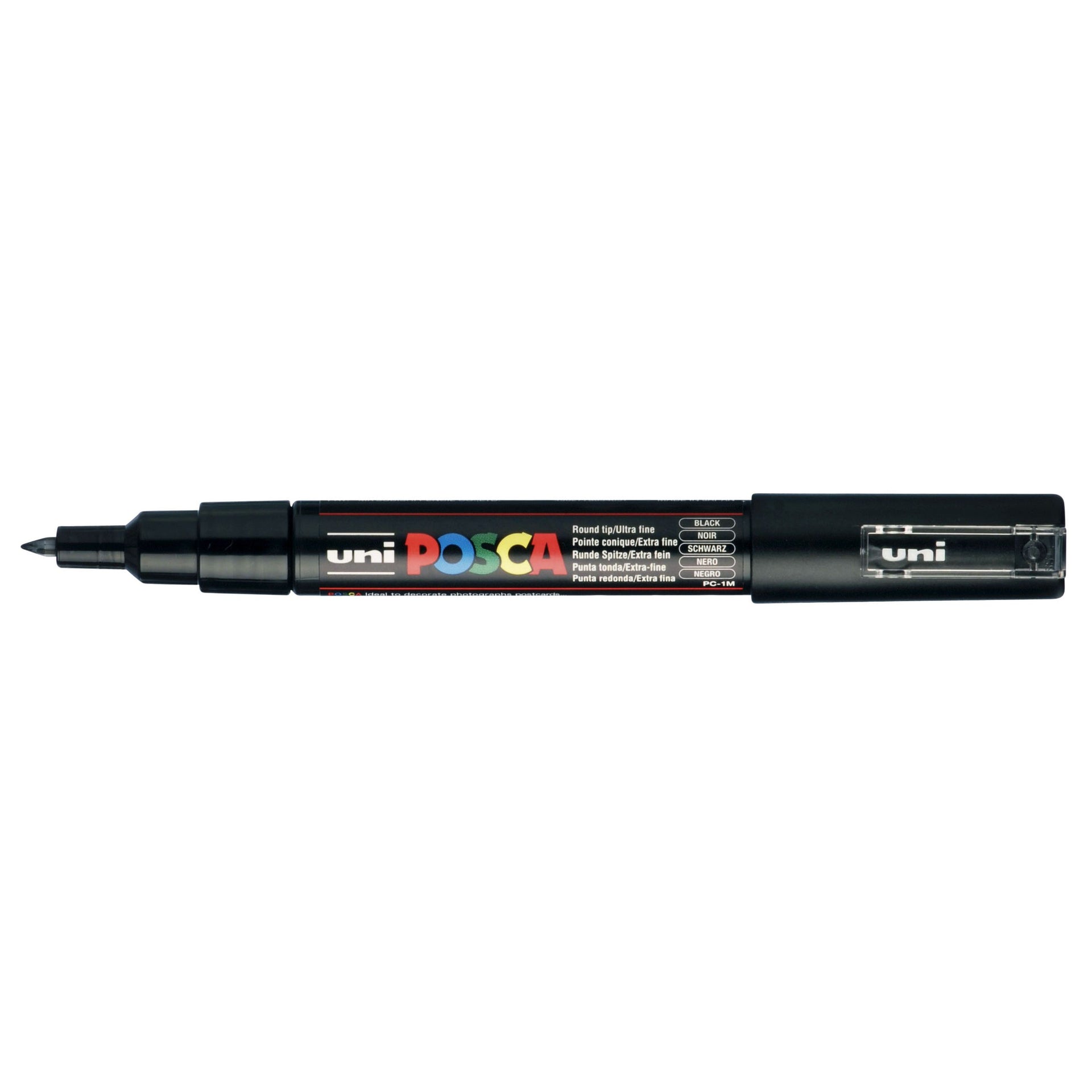 Posca - Paintmarker Uni PC1MC extra fine black | 6 pieces