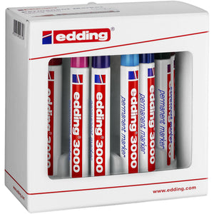 Edding -  Viltstift  3000 rond 1.5-3mm set10 assorti