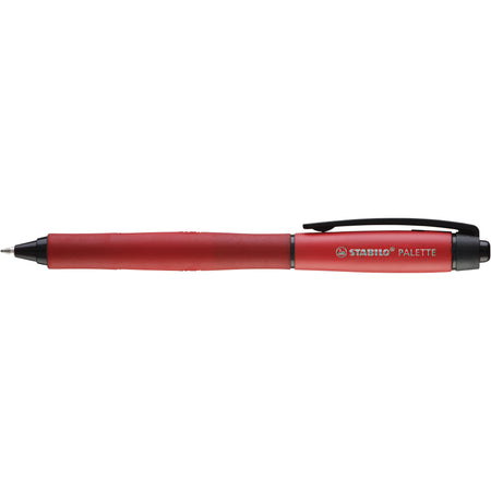 Stabilo -  PALETTE, rollerball met drukmechanisme, rood, lijnbreedte F (0.4 mm), 10 stuks, rood schrijvend | 10 stuks