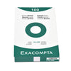 Exacompta - Carte système 125x200mm ligne blanche 100 pièces
