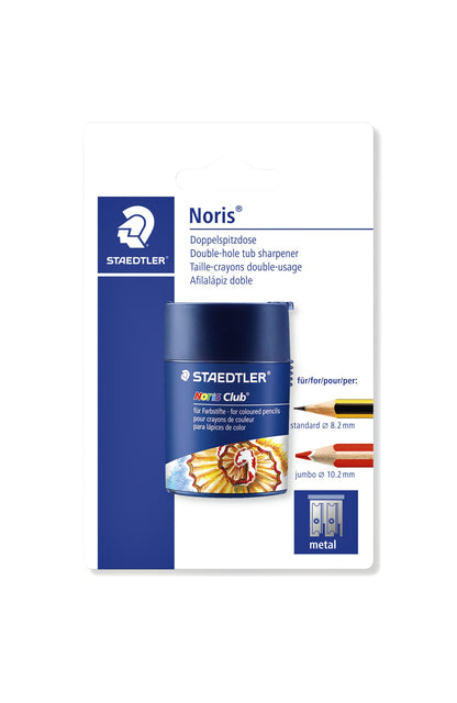 Staedtler - Noris double pencil sharpener with blister collection tray