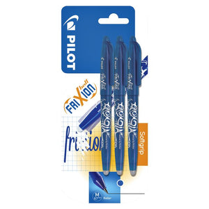 Pilot -  Rollerpen  frixion bl-fr7 m 3st blauw