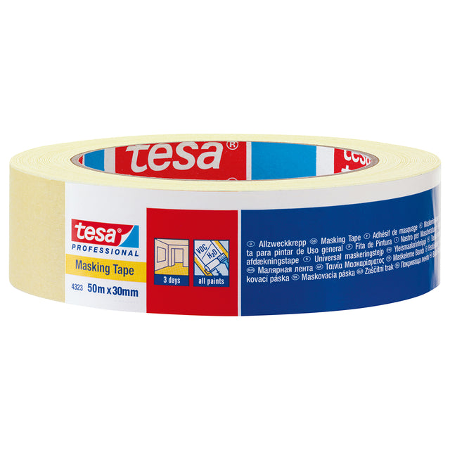 Tesa -  Afplake ® Professional 4323 19mmx50m lichtcrème | 16 stuks