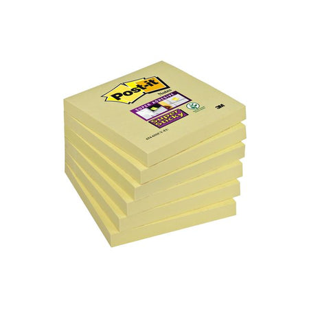 Post-it -  Memoblok  654 super sticky 76x76mm geel
