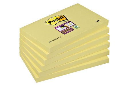 Post-it -  Memoblok  655 super sticky 76x127mm geel
