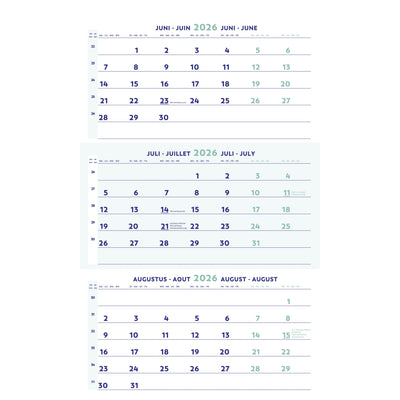 Brepols -  3-maandkalender 2027  30x43cm