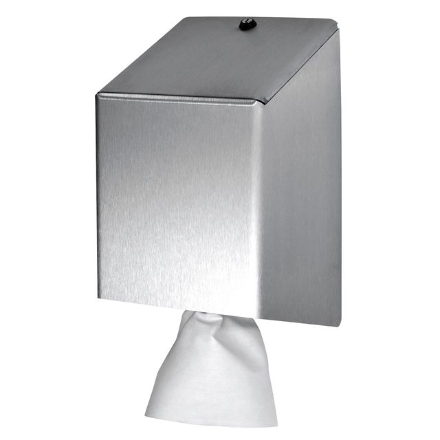 Euro Products - Distributeur de papier nettoyant Produits universel moyen argent 438990