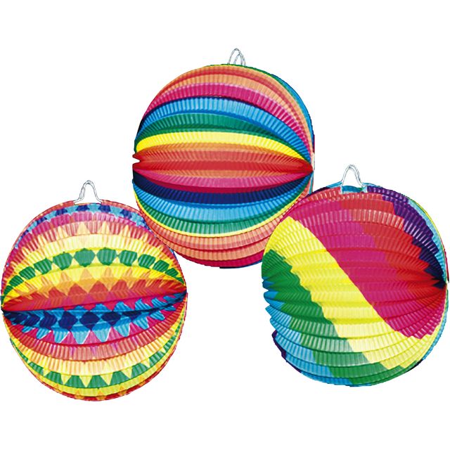 Haza - Farol de bolas 23cm surtido | 5 piezas