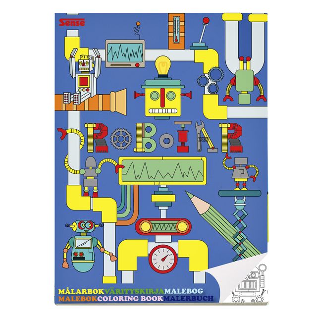 Senso - Robot del libro da colorare