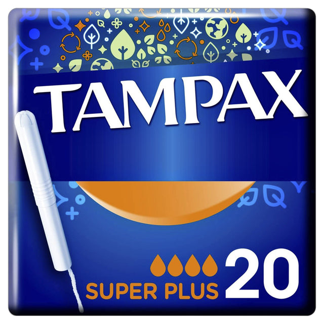 Tampax - Tampons Super plus 20St | Emballez une boîte de 1 boîte x 20 | 12 pièces