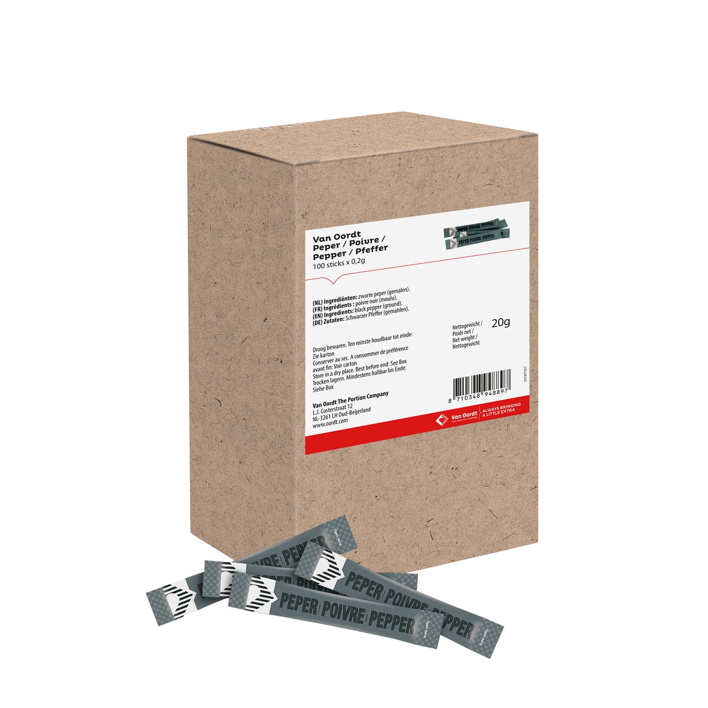 Van Oordt - Bastoncino di pepe 100 pezzi