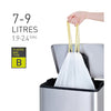 EKO -  Afvalzak MDPE type B met trekband 40x45cm 7-9L wit rol à 25 stuks