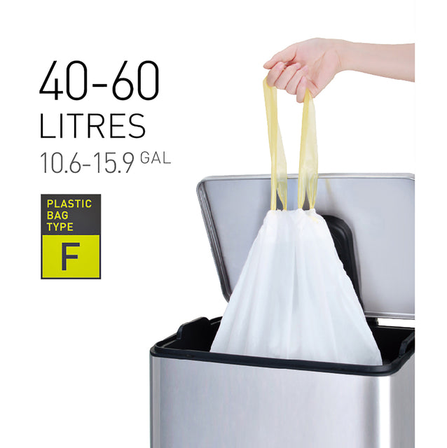 EKO - Sac déchet Eko MDPE Type F Trekb 64x75cm 40-60L blanc | 6 morceaux