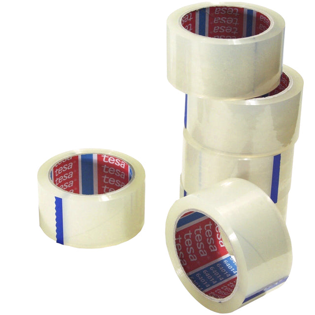 TESA - Verpackung 64014 50 mmx66 m transparent | Bus A 6 Stück x 1 Roll | 6 Stück