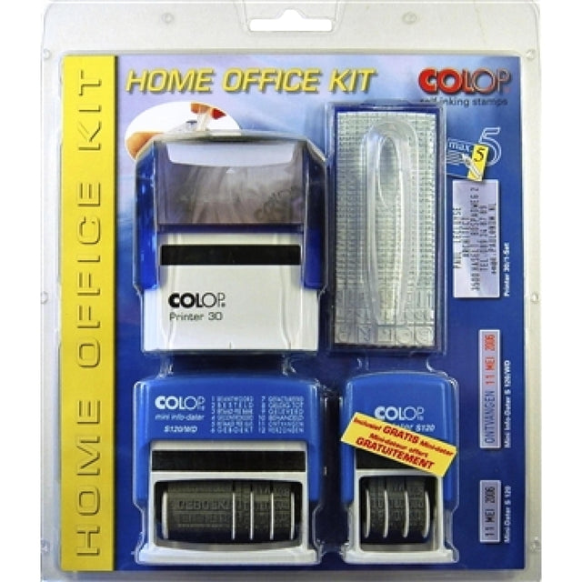 Colop - Stamp Colop Terset Home / Office Kit noir | Blister un 1 morceau