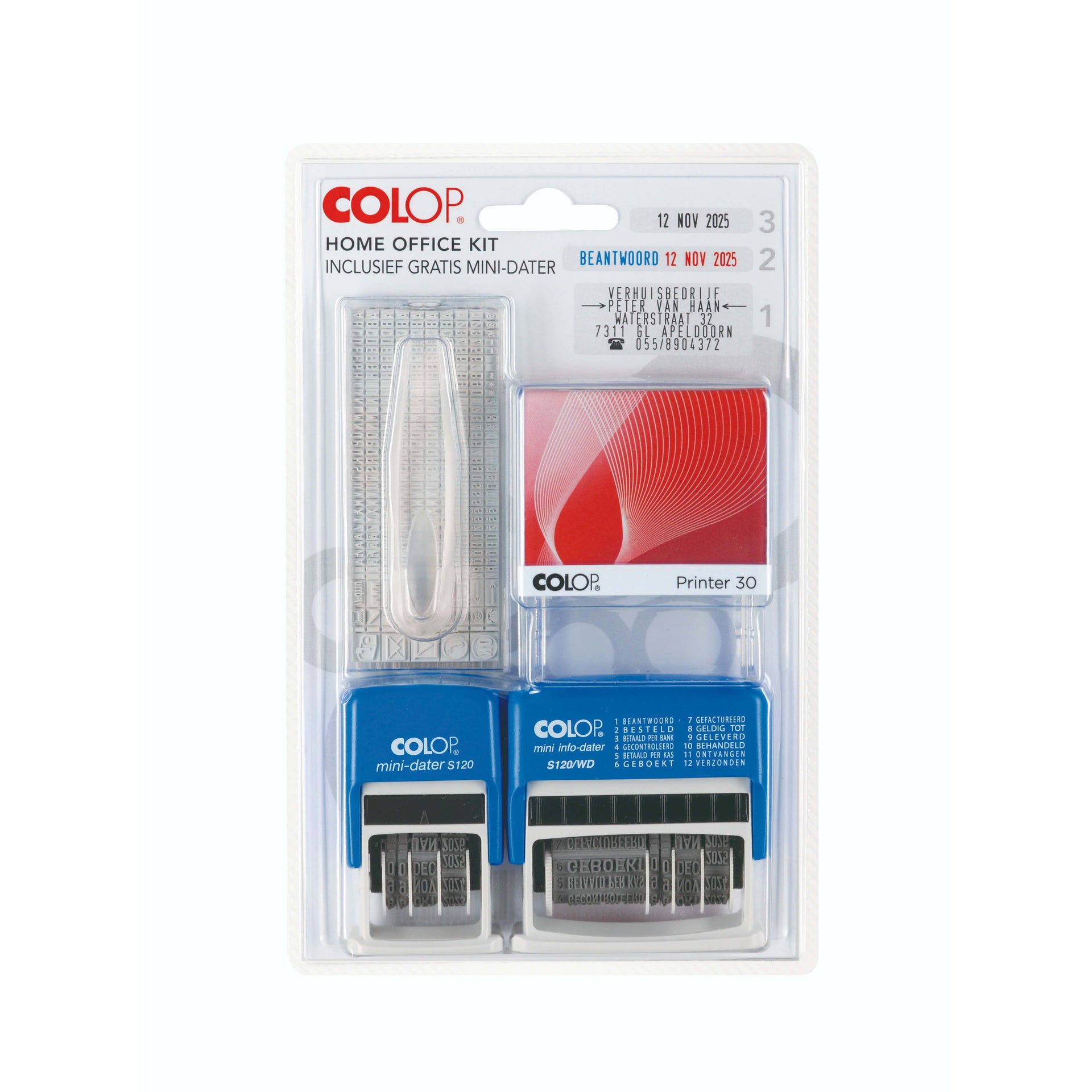 Colop -  Stempelset  thuiskantoor 3delig