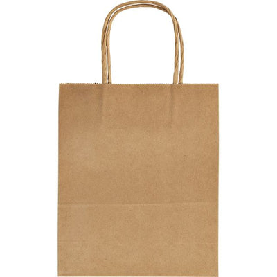 Folia Paper -  Tas folia kraft 125gr 18x21x8cm 20 stuks naturel