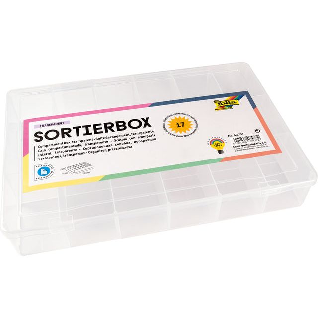 Folia Paper - Storage Box Folia 17 Kurse 18x26.5x4cm transparent | 1 Stück