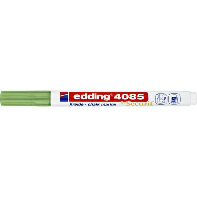 Edding - Chalkstift Edding 4085 um 1-2mm Metallic Green | Außenschachtel ein 10 Stück