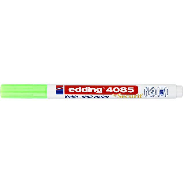 Edding - Chalkstift Edding 4085 um 1-2mm Neon Green | Außenschachtel ein 10 Stück