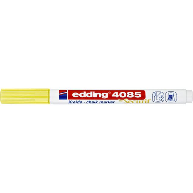 Edding - Chalkstift Edding 4085 um 1-2 mm Neongelb | Außenschachtel ein 10 Stück