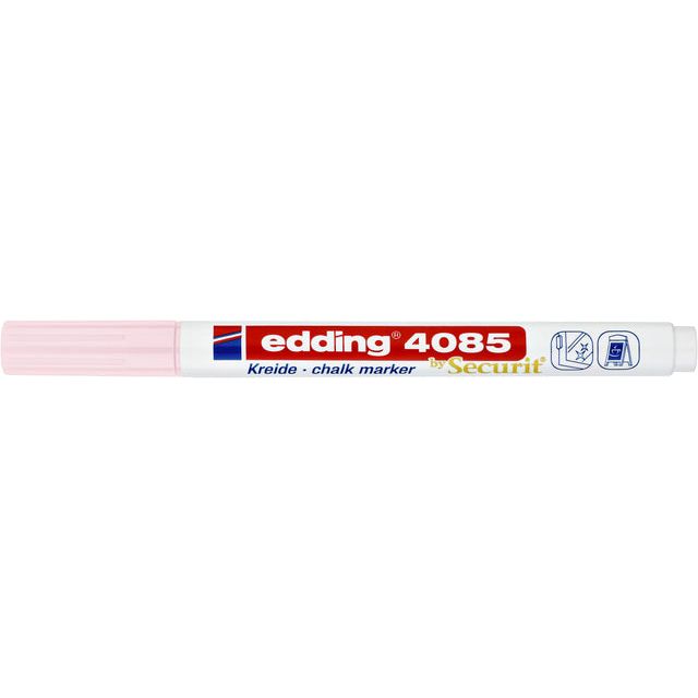 Edding - Chalkstift Edding 4085 um 1-2 mm Pastellrosa | Außenschachtel ein 10 Stück