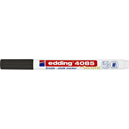 Edding - Marqueur à craie 4085 par rond 1-2mm noir | 10 pièces