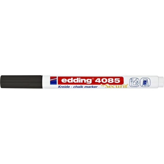 Edding - Krijtstift  edding  by 4085 rond 1-2mm zwart | 10 stuks