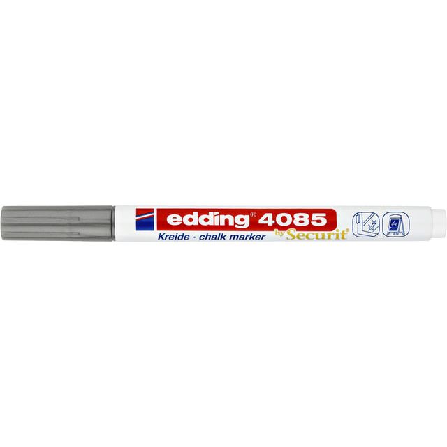 Edding - Chalkstift Edding 4085 um 1-2 mm Silber | Außenschachtel ein 10 Stück