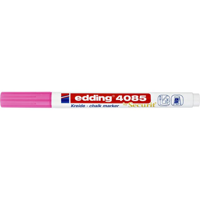 Edding - Chalkstift Edding 4085 um 1-2mm Neon Pink | Außenschachtel ein 10 Stück