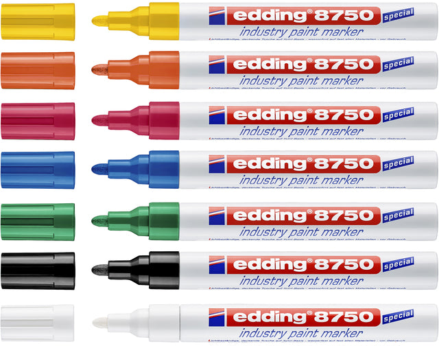 Edding - Lakmarker edding e-8750 industry rood | 10 stuks